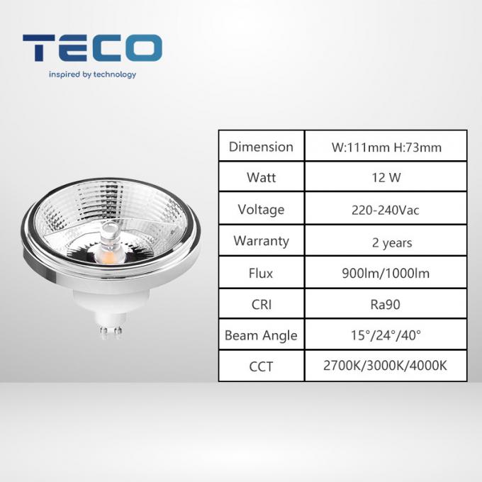 230v 24 Degree GU10 Base ES111 Bulbs 2700K Ra90 Downlidhts Bulbs Non Dimmable 0