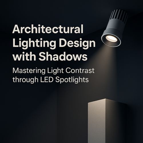 Architectural Lighting Design with Shadows: Mastering Light Contrast through LED Spotlights