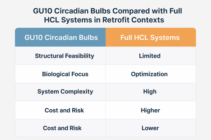 Benefits of GU10 Circadian Bulbs in Retrofit Lighting Projects 1