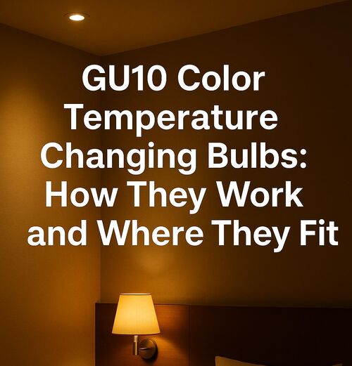 GU10 Color Temperature Changing Bulbs: How They Work and Where They Fit