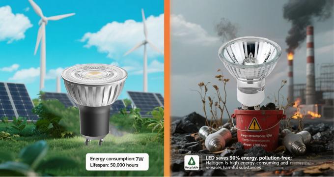 GU10 LED vs Halogen: Energy Efficiency & Brightness  2
