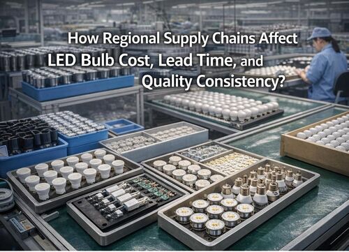 How Regional Supply Chains Affect LED Bulb Cost, Lead Time, and Quality Consistency?