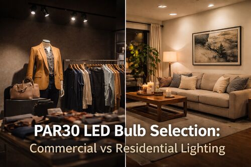 How to Choose the Right PAR30 LED Bulb: Commercial vs Residential Lighting Explained?