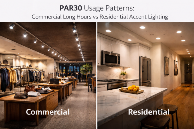 How to Choose the Right PAR30 LED Bulb: Commercial vs Residential Lighting Explained?  3