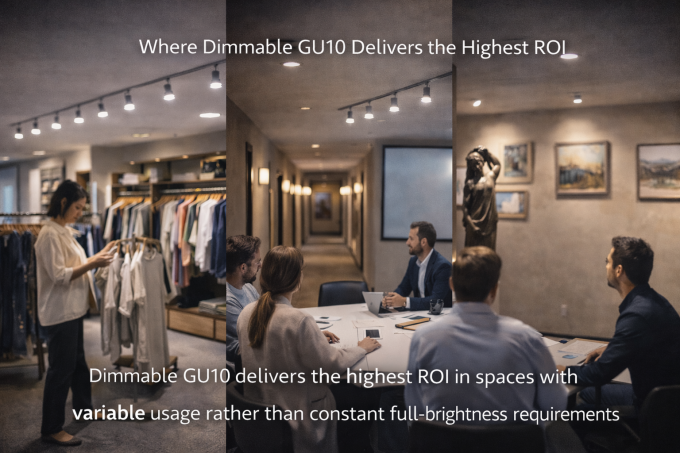How to Use Dimmable GU10 Bulbs to Create Energy-Efficient and Smart Commercial Lighting 2