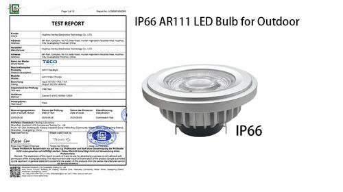 IP66 AR111 LED Bulb for Outdoor Projects â Waterproof G53 PAR36 Spotlight