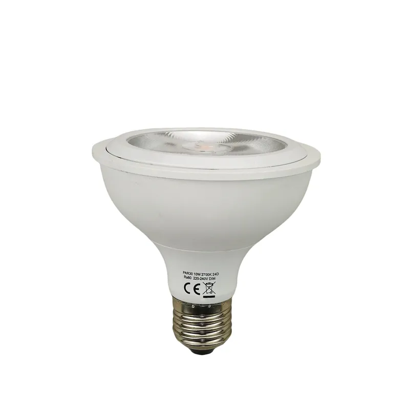 1200lm 10w 24 Degree PAR30 LED Bulbs 3000k Warm White Color With E27 Screw Base