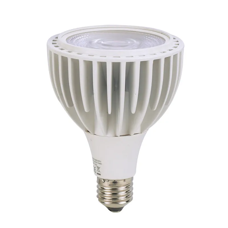 Teco 230v Par30 Fin Led Bulbs Die Cast Aluminum 2700K Par30 Led Dimmable Warm White