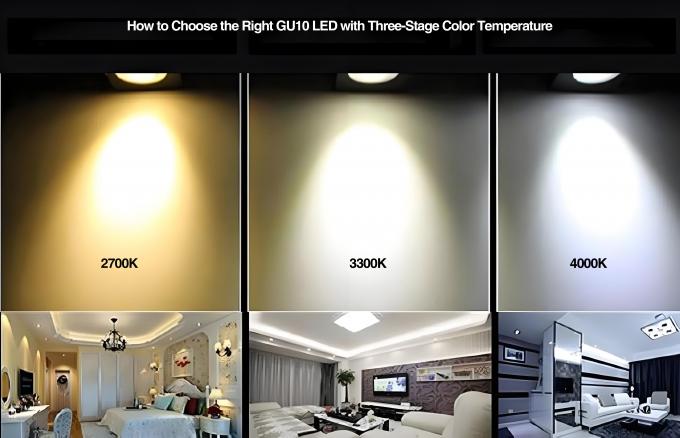 Selectable CCT GU10 LED Bulb – Switchable Color Temperature with DIP & Wall Switch Contro 3